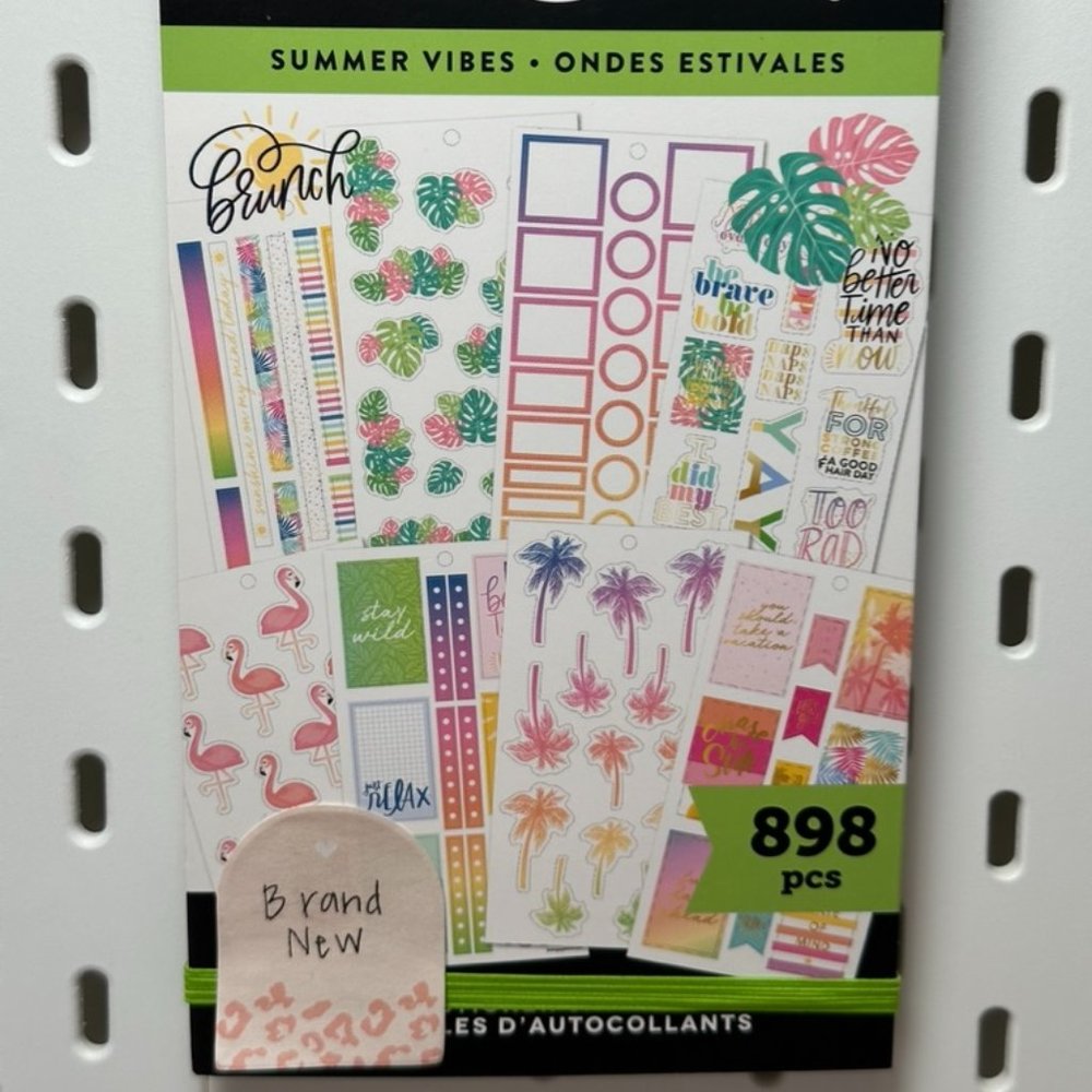 4/$45 - The Happy Planner Summer Vibes Sticker Pack  - BNWT